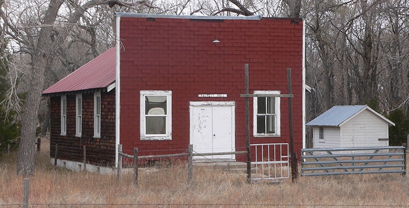 The Rackett Grange Hall in Rackett, Nebraska